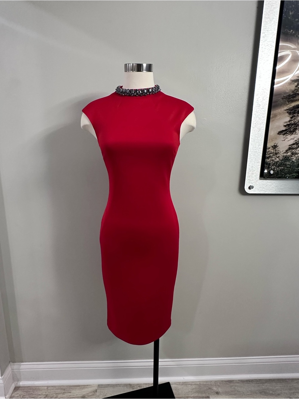 Ted Baker Beaded Neck Cocktail Dress